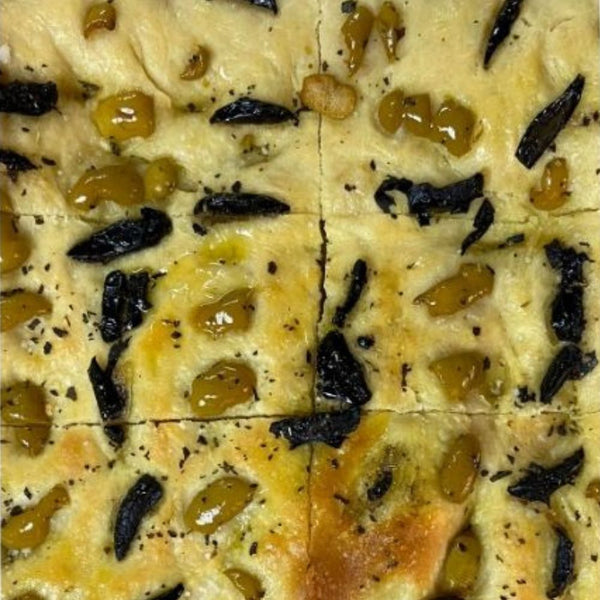 Focaccia de aceituna